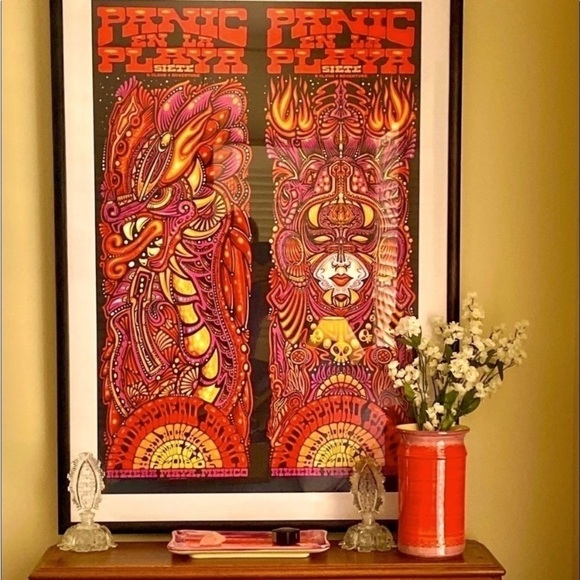 Artisan Handmade in France Ceramic Platter New Condition Red + Purple Vintage - Picture 5 of 5